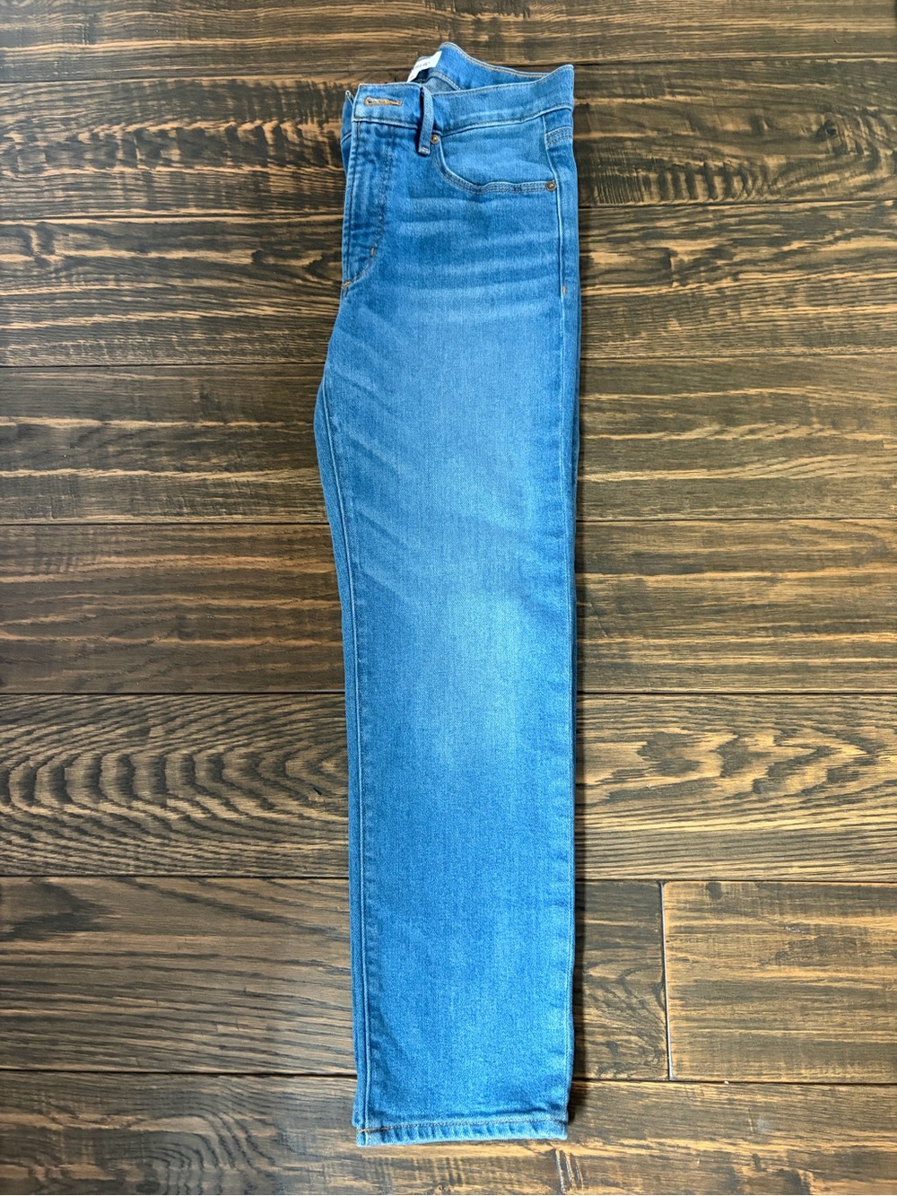 Loft Rivete Mid Rise Relaxed Straight Jeans size 27 - Picture 3 of 5